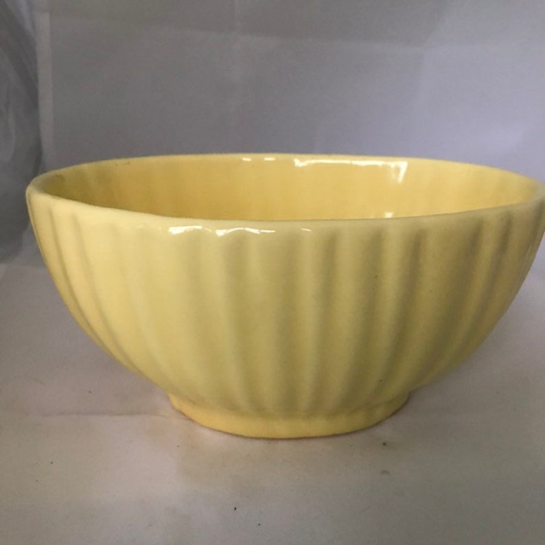 Vintage MCM Haeger pottery dish planter 6020 yellow Etsy