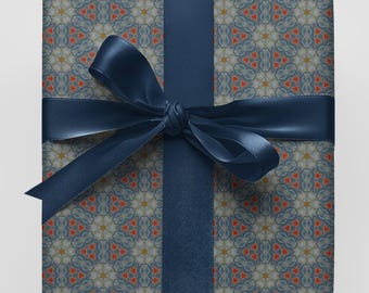 Papel de regalo con diseño de cítricos de Van Hulsdonck, estilo barroco flamenco.