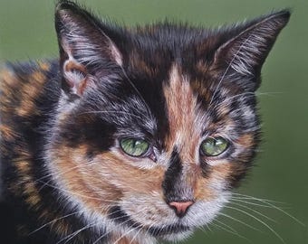 Ritratto personalizzato di un animale domestico da una foto: arte pastello disegnata a mano