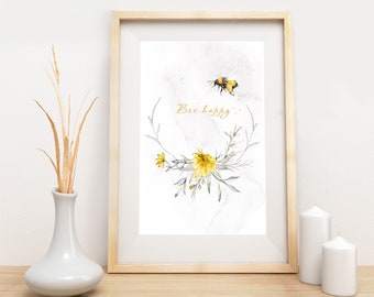 Bumblebee Wall Art - DESCARGAR - Bumblebee - Impresión digital - Arte de vida silvestre