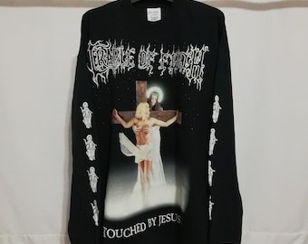 Vintage Cradle of Filth 2000 Unworn Jesus Gothic Megadeth Sepultura Marilyn Manson Entombed Suffocation Napalm Death Cannibal Corpse Shirt