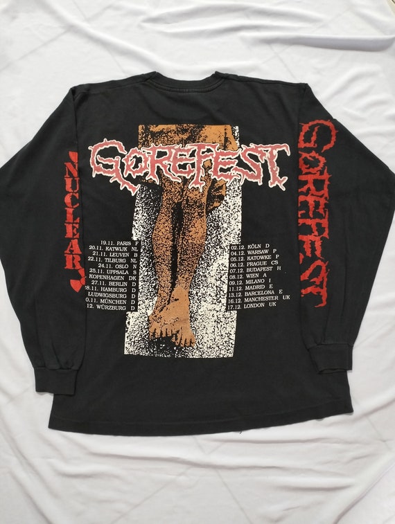 Vintage Gorefest 90s Long sleeve / Death / Napalm… - image 2