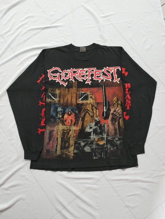 Vintage Gorefest 90s Long sleeve / Death / Napalm… - image 1