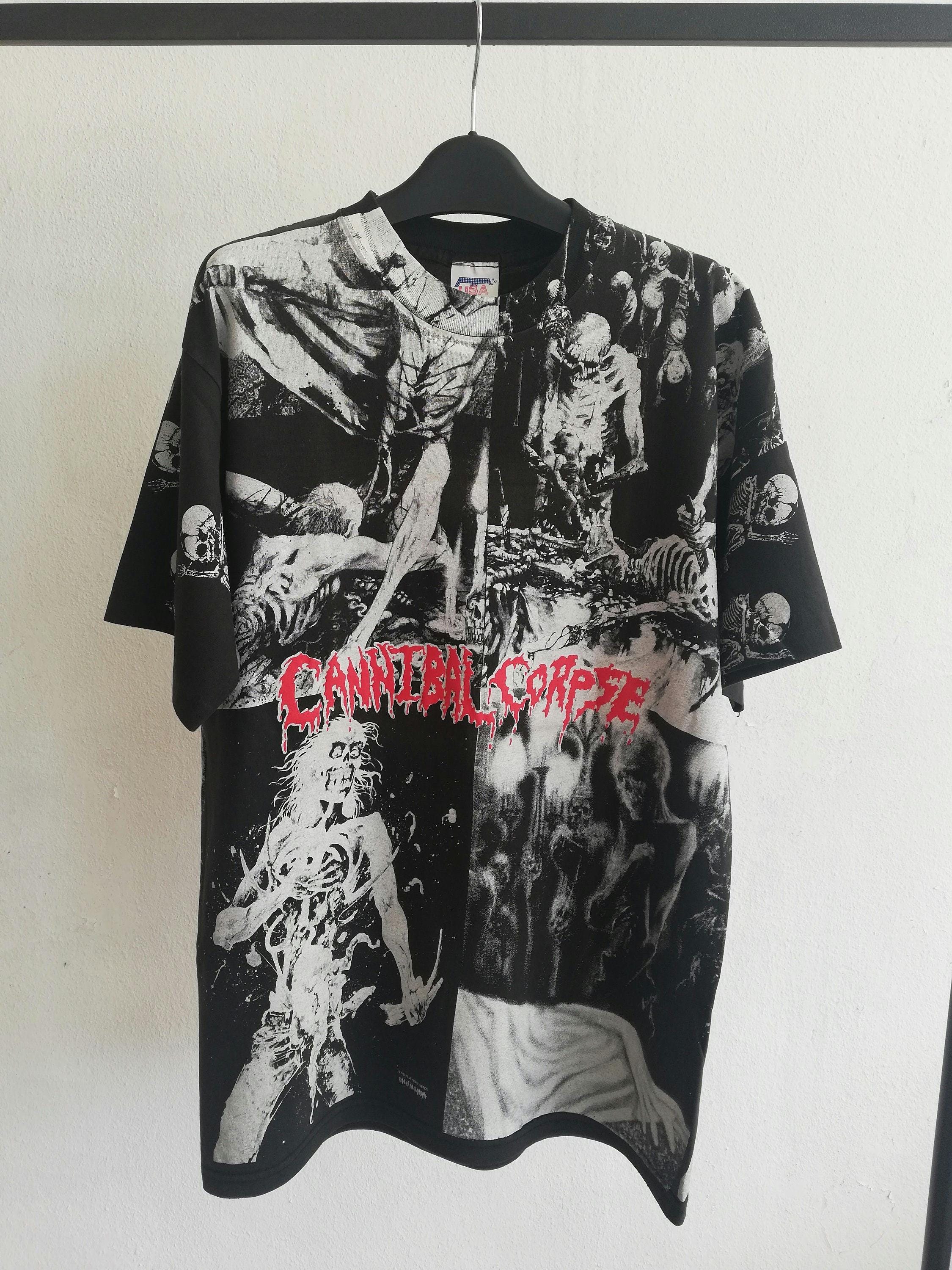 Vintage Cannibal Corpse All Over Print / Death Metal Vintage Cannibal Corpse All Over Print / Death Metal
