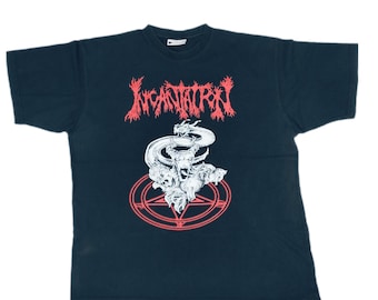 90s INCANTATION Tシャツ L DEATH L Vintage Incantation 90s T-shirt / Death / Entombed / Immolation
