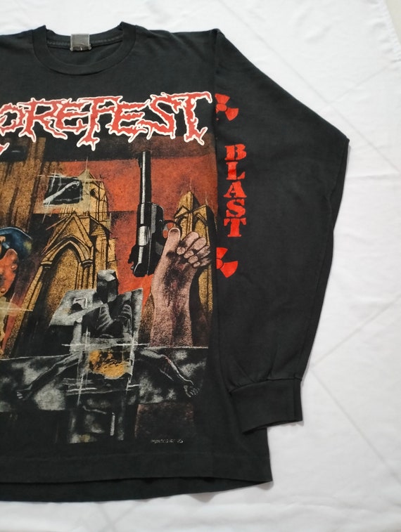 Vintage Gorefest 90s Long sleeve / Death / Napalm… - image 5