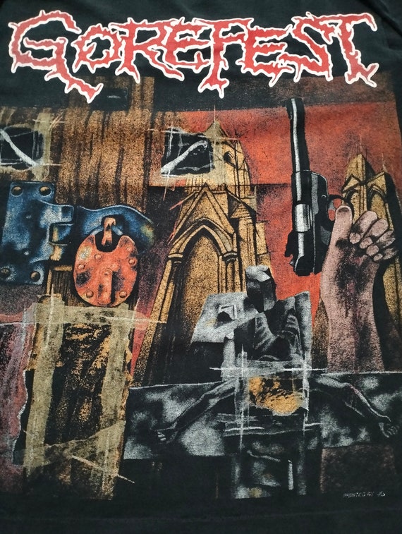 Vintage Gorefest 90s Long sleeve / Death / Napalm… - image 7