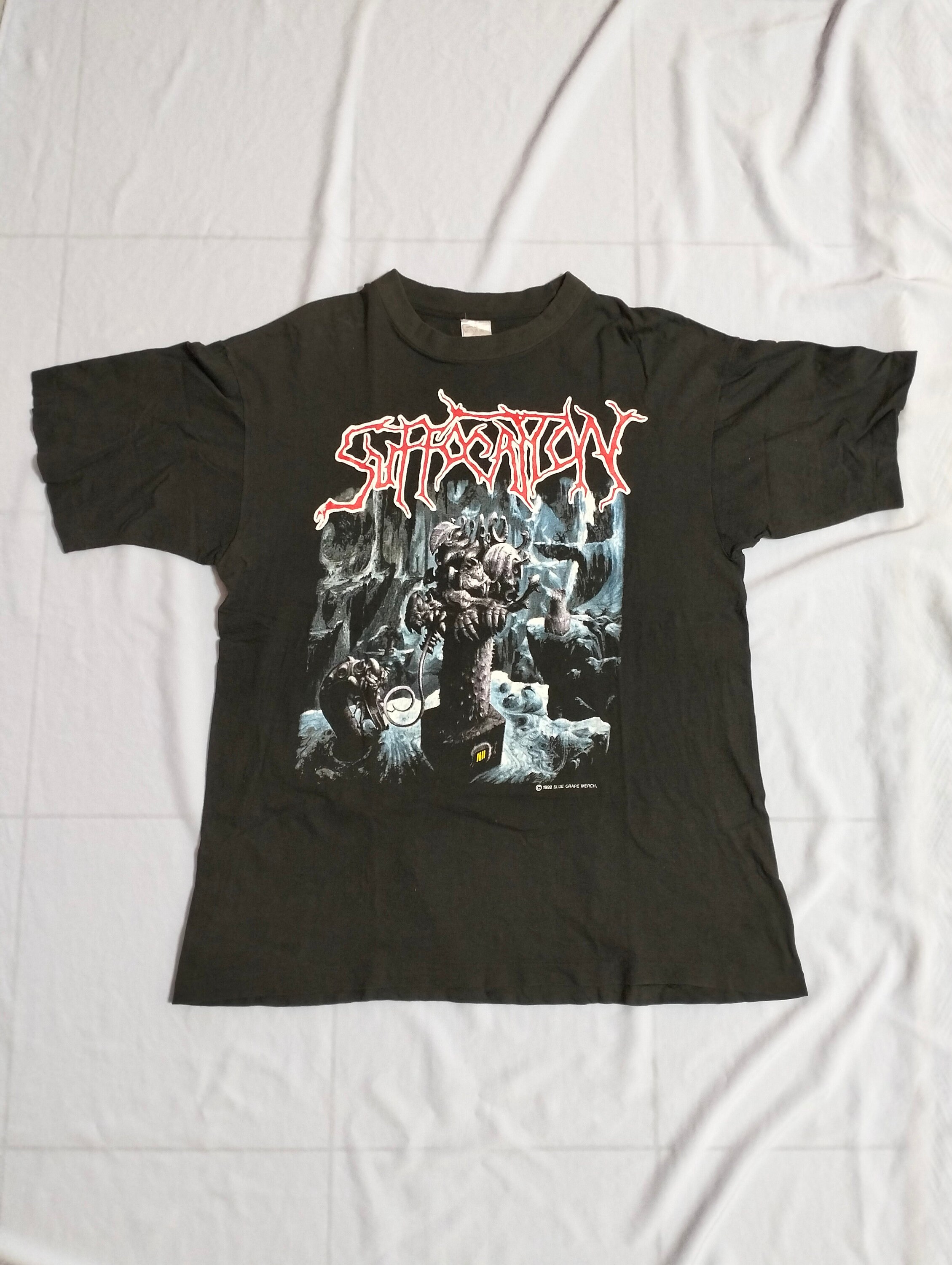 SUFFOCATION パーカー ビンテージ メタルT Tシャツ うまし デスメタル