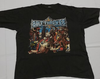 Vintage Bolt Thrower 90s T-Shirt Death Metal Cannibal Corpse Obituary Entombed Immolation