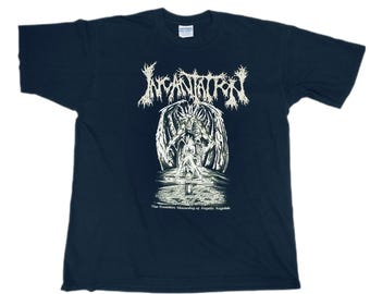 90s INCANTATION Tシャツ L DEATH L Vintage Incantation 90s T-shirt / Death / Entombed / Immolation