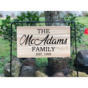 Last Name Family Name Sign, Personalized Sign, Custom Wood Sign, Garden Sign, Personalized Garden Flag, Garden Decor, Mother&#39;s Day Gift