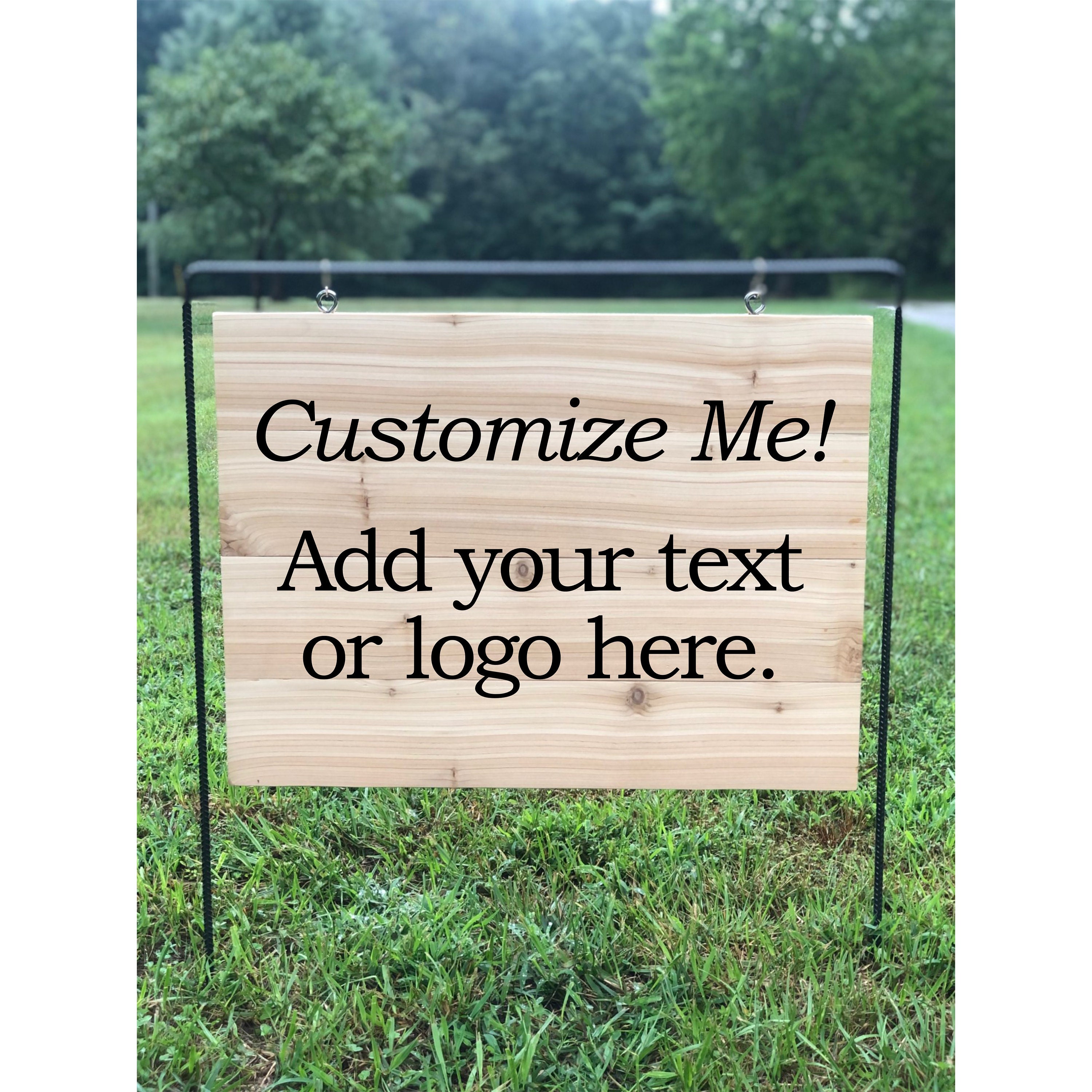 LARGE Custom Wood Sign Personalized Outdoor Garden Decor photo