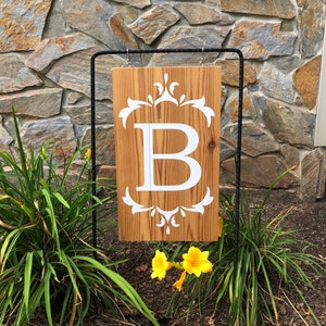 Garden Decor, Garden Sign, Outdoor Decor, Garden Flag, Personalized Garden Sign, Front Door Decor, Custom Signs Outdoor, Wooden Outdoor Sign image 4