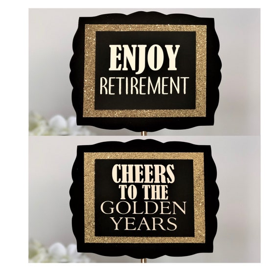 Gold Retirement Party Decorations Retirement Party Etsy
