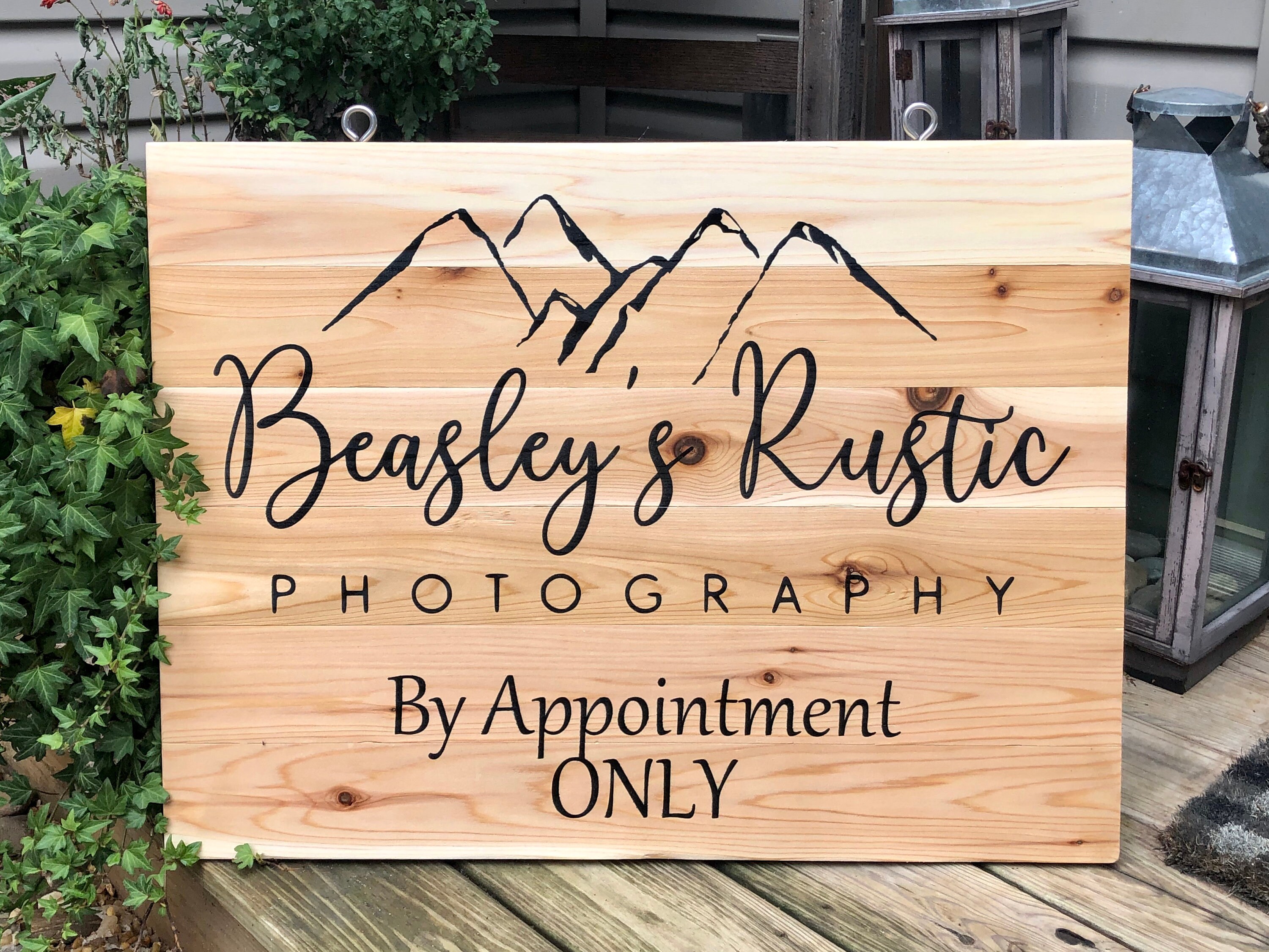 LARGE Custom Wood Sign Outdoor Garden Decor Personalized Yard | Etsy