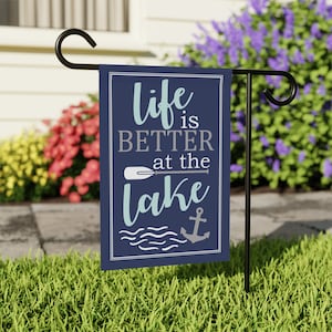 Life is Better at the Lake Flag, Lake Decor, Lake House Decor, Lake Life, Lake Signs, Lake House Gift, Outdoor Lake Decor, Lake House Flag