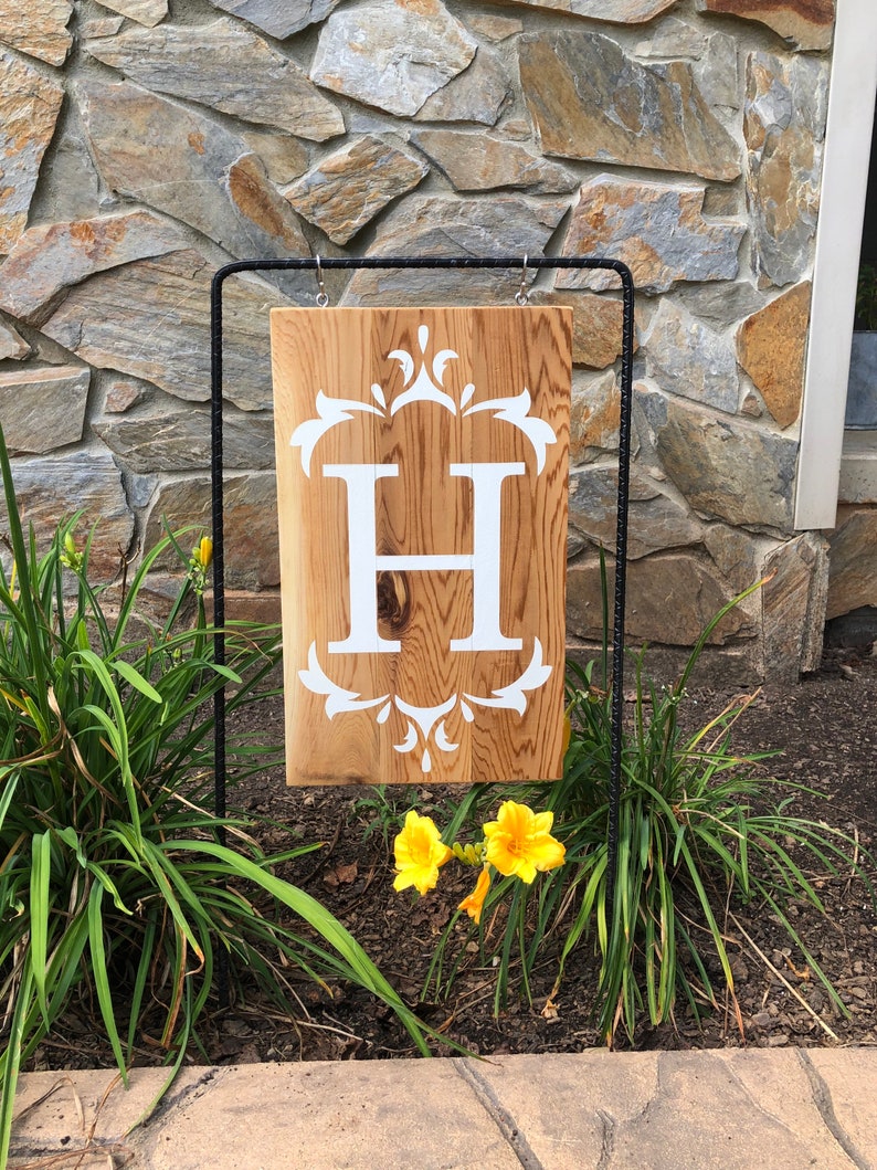 Garden Decor, Garden Sign, Outdoor Decor, Garden Flag, Personalized Garden Sign, Front Door Decor, Custom Signs Outdoor, Wooden Outdoor Sign image 5