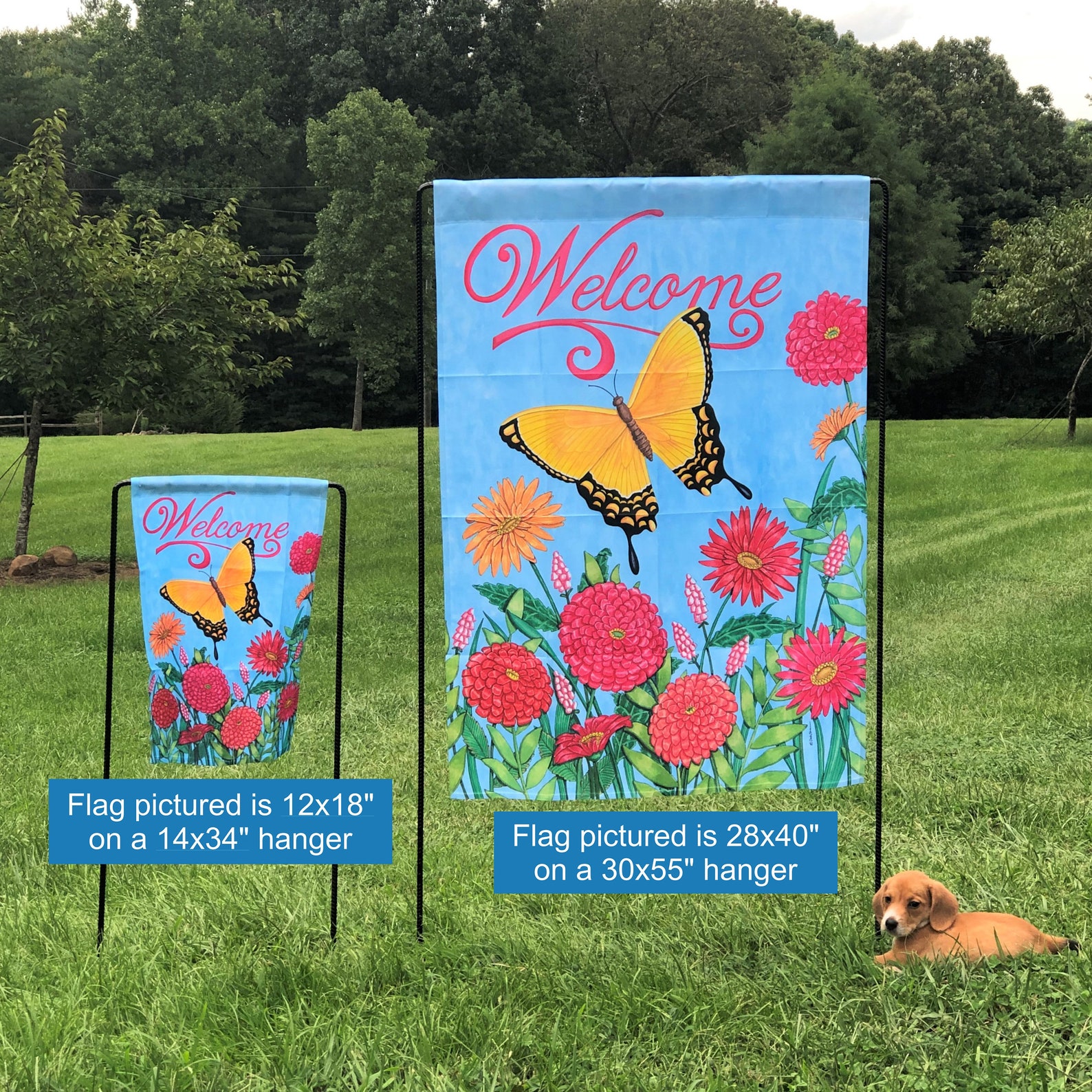 TALL // 55Tall // Large Garden Flag Pole Large Etsy