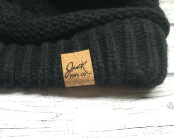 Customized cork foldable tags WASHABLE Lots of colors size quantities, soft sew on knitting and crochet labels thickness ≃1mm WITH DRAFT