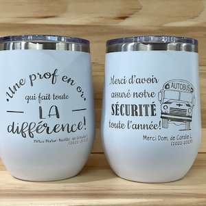 12oz insulated tumbler with lid. Gift for teacher, educator, educational assistant, T.E.S. etc. - Can be personalized