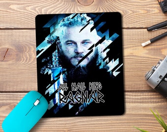 Ragnar Mouse Pad, Vikings, Custom Mouse Pad, Play mat, Gamer Gift, Office Gift, Laptop Accessories, Mouse Mat