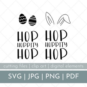 Happy Easter SVG, easter svg, cut bunny svg, cute easter bunny cut file, easter bunny craft file, happy easter cut file, bunny ear svg