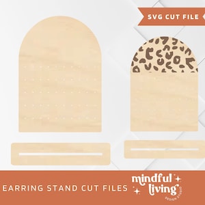Oorbel staande teken SVG, staande teken sjabloon, teken basis laser SVG, teken basis SVG, staande teken laser gesneden bestand, Glowforge SVG, XTool SV