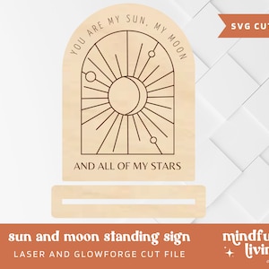 Standing Sign SVG, Standing Sign Template, Sign Base Laser svg, Sign Base svg, Standing Sign Laser Cut File, Glowforge SVG, XTool SVG