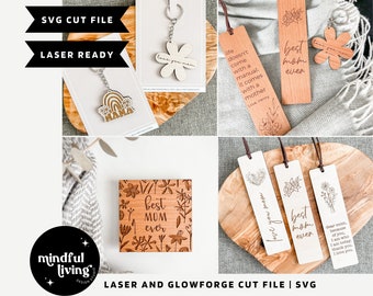 Mother&#39;s Day Laser Cut File, Mother&#39;s Day Gift File, Custom Mother&#39;s Day Glowforge File, Mother&#39;s Day SVG Laser, Gift For Mom SVG