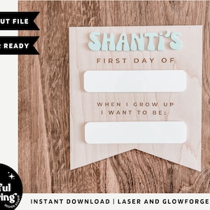 First Day of School Sign SVG, First Day of School Cut File, Back to School Laser File, Back to School Board Glowforge, First Day Cut File