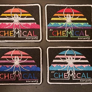 Danger Days My Chemical Romance Sunset Iron On Embroidered Patch (Pride Variants Available) image 3