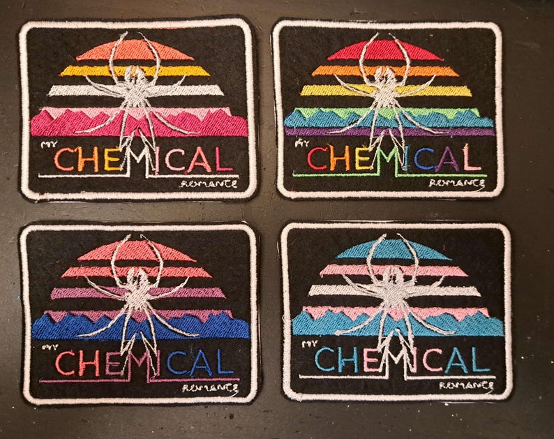 Danger Days My Chemical Romance Sunset Iron On Embroidered Patch (Pride Variants Available) image 3