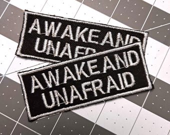 The Black Parade My Chemical Romance Patch: "Awake and Unafraid" Embroidered Iron-On
