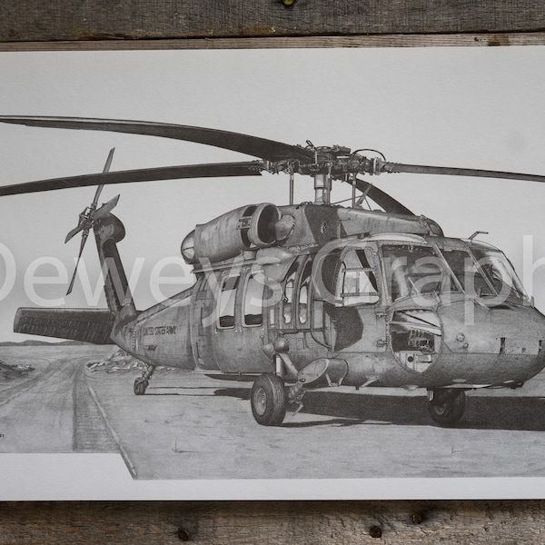 UH-60 Black Hawk Aviation Print