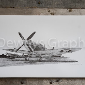 Spitfire Aviation Print