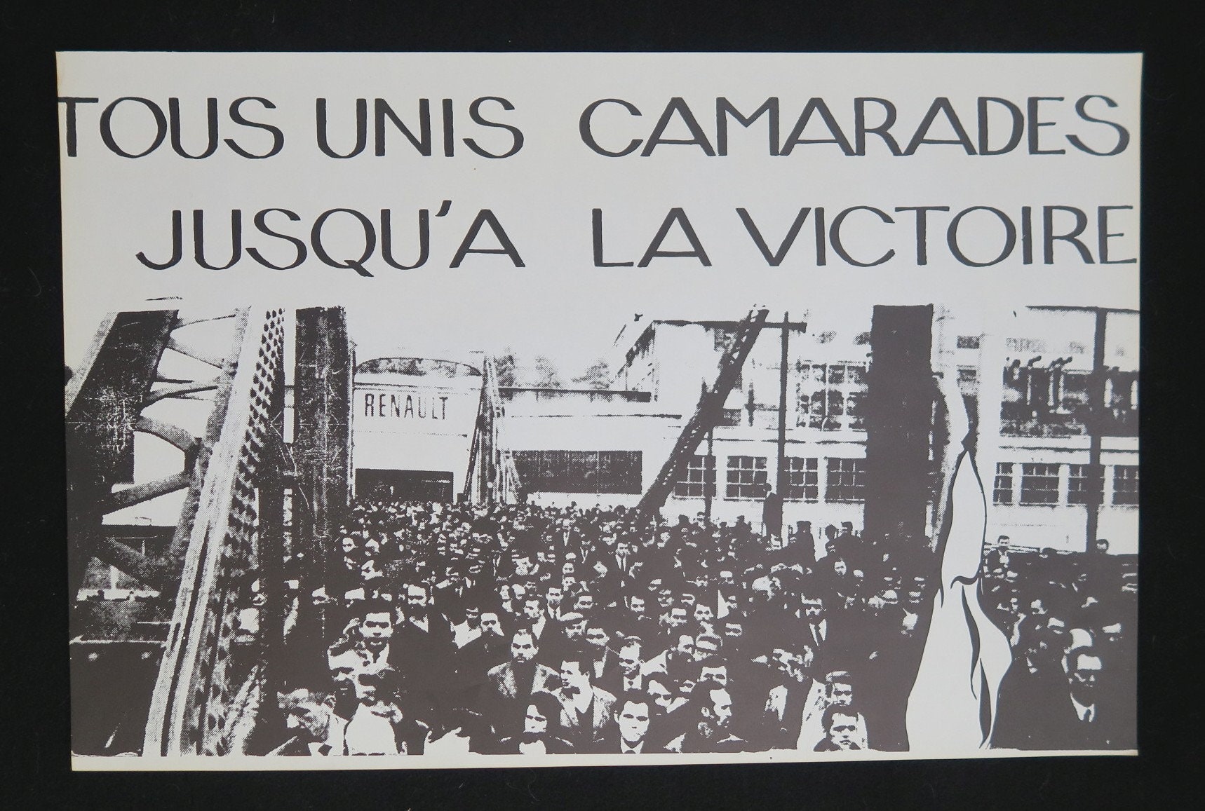 Affiche Mai 68 - Tous Unis Camarades Jusqu'à La Victoire Poster May 1968