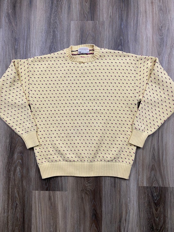 1980s Cotton Knit Sweater XL