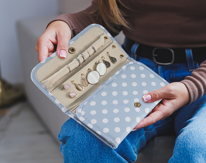 Reissieradendoos - Opvouwbaar voor kettingen, armbanden, oorbellen Sieradenopslag - Draagbaar en compact reisaccessoire