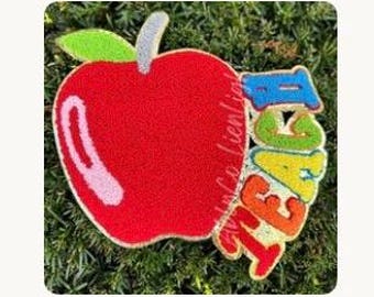 SCHOOL Theme Denim Patch Jacket Theme Custom Embellished Baby/Toddler's/Big Kid's(Monogram/Full Name)