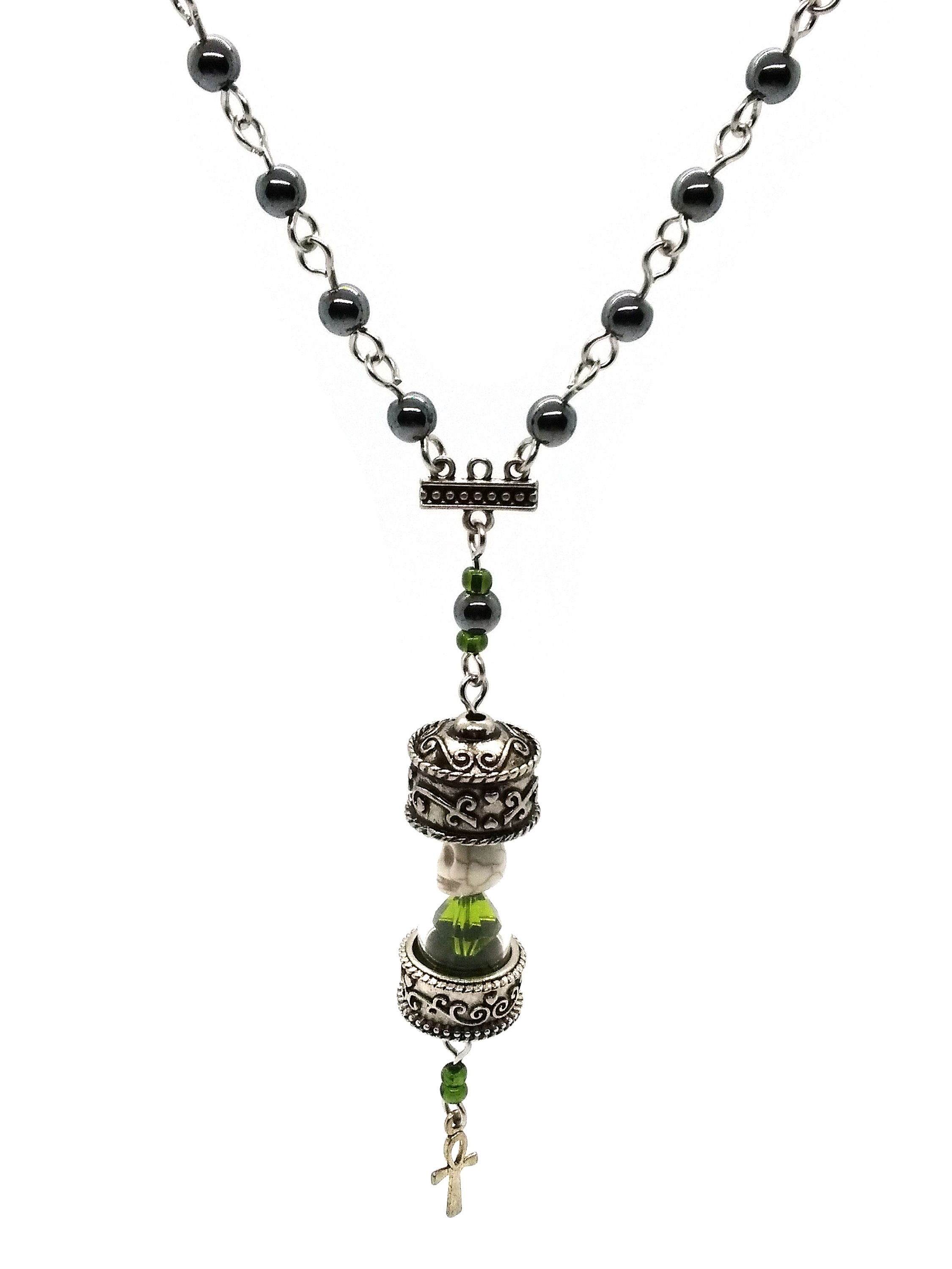 Gothic Skull Necklace. Gothic Reliquary. Goth Jewelry Etsy