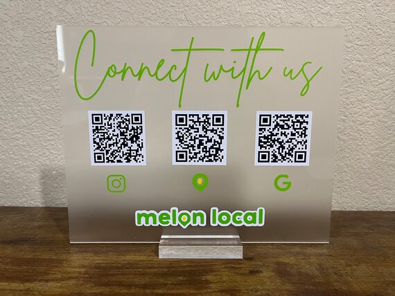 QR Code Sign Custom Made - Etsy