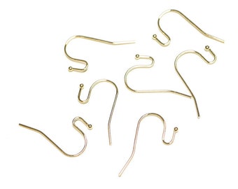 Choose the Color / 1.5mm Ball Ear Hook / Ear Wires / 20pcs / ph06001