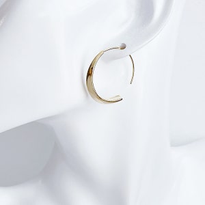 2PCS / Choose the Color / 31mm Circular Hook Earrings, Jewelry Making, Daily, Minimalist, Modern, Simple, Nickel Free, Brass image 9