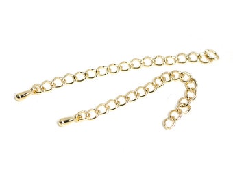 Choose the Color / 55mm Adjuster Chain / Handmade Craft Supplies / Wedding / Jewelry Making / Brass Chain / 2pieces / gca01