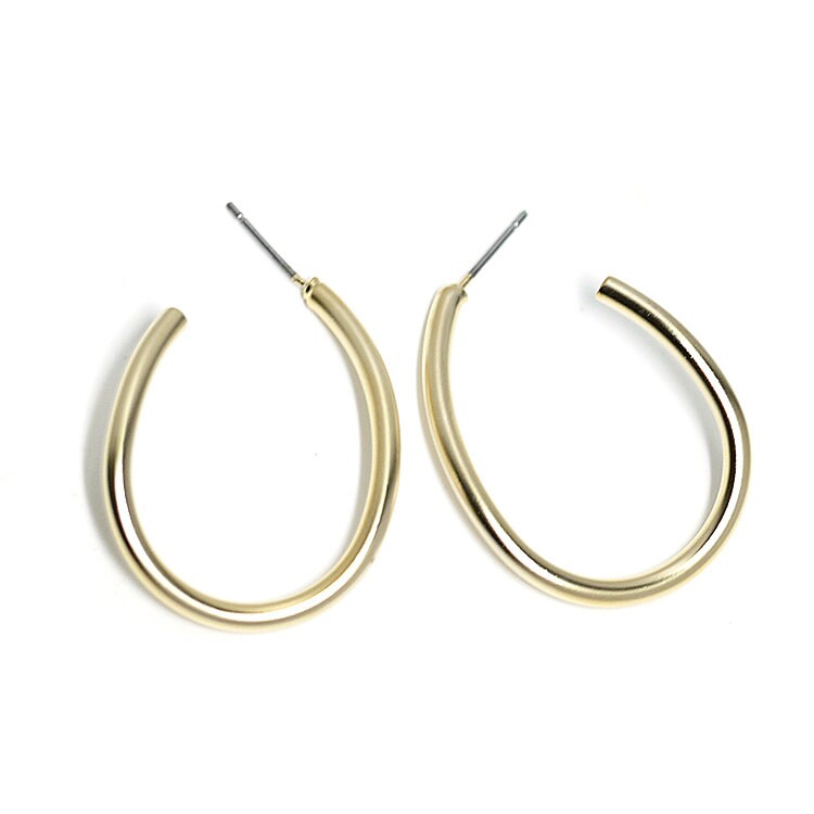 33mm Curved U Shape Earring / Wedding / Jewelry Making / Matte Etsy