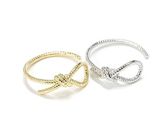 1PC / Choose the Color / Ribbon Open Ring / Daily / Jewelry Making / Brass / ir33