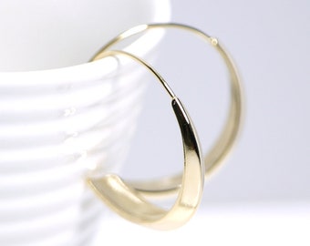 31mm Circular Hook Earrings / Wedding / Jewelry Making / Gold Plated Brass / 2pcs / ce41