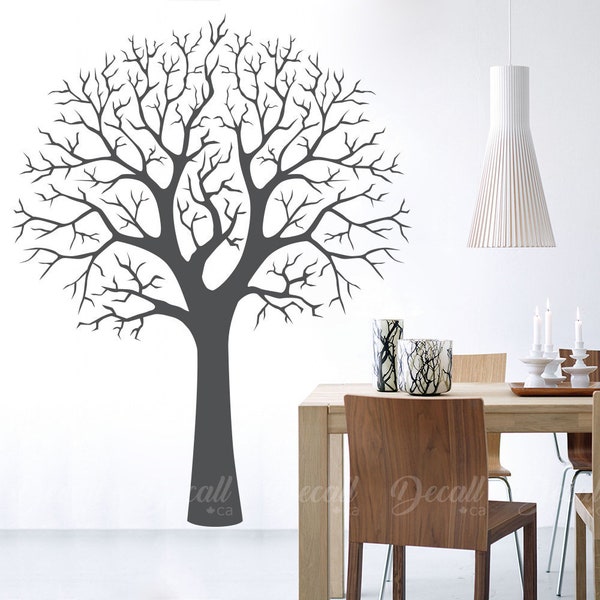 Perfect Winter Tree - Family Tree Photo Wall Decal - Tree Wall Decal - Living Room Wall Decor - Family Tree Of Life - Tree Wall Art - A439