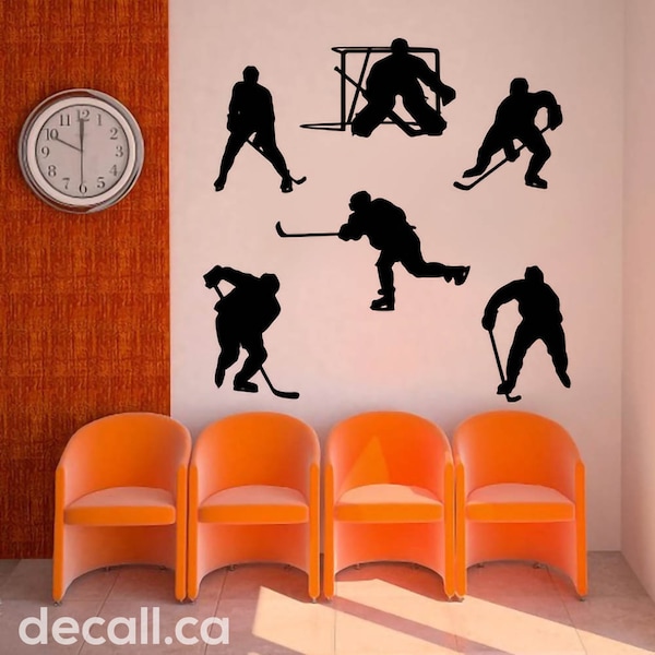 Hockey Wall Decal Etsy Canada