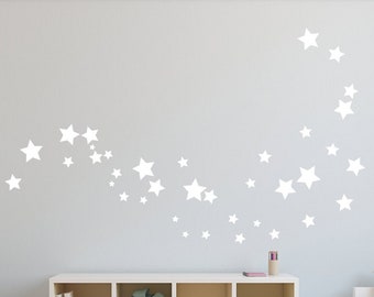 Removable Star Wall Stickers - Star Wall Decals - Removable Star Vinyl Decals - Star Wall Decor - Nursery Wall Decor - Star Stickers - D053